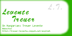 levente treuer business card